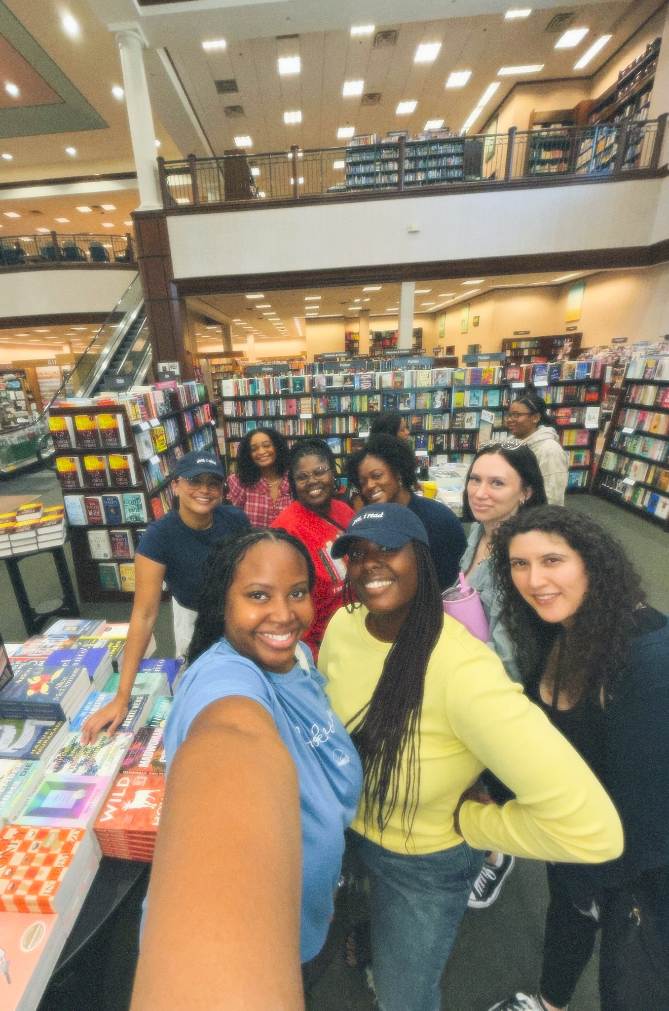 Members at a bookstore meetup